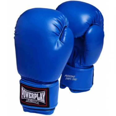 Боксерские перчатки PowerPlay 3004 18oz Blue Фото 1