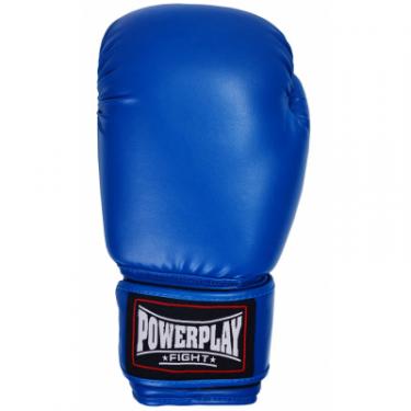 Боксерские перчатки PowerPlay 3004 18oz Blue Фото 2