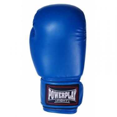 Боксерские перчатки PowerPlay 3004 18oz Blue Фото 3