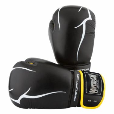 Боксерские перчатки PowerPlay 3018 8oz Black/Yellow Фото 5