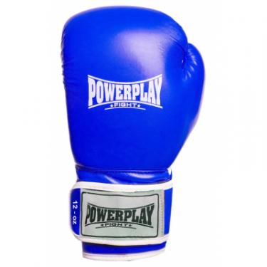 Боксерские перчатки PowerPlay 3019 10oz Blue Фото 2