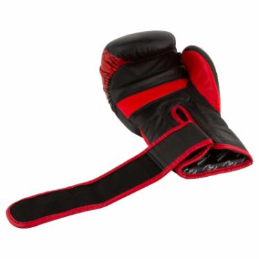 Боксерские перчатки PowerPlay 3023A 10oz Black/Red Фото 2