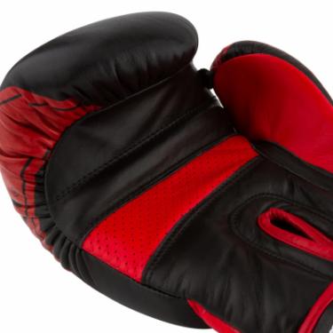 Боксерские перчатки PowerPlay 3023A 10oz Black/Red Фото 3
