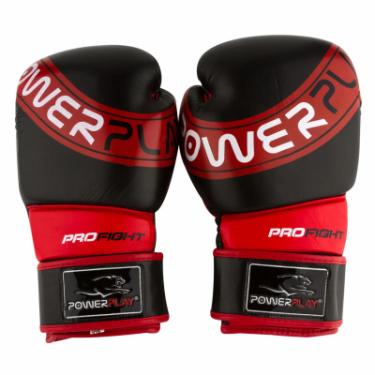 Боксерские перчатки PowerPlay 3023A 10oz Black/Red Фото 5