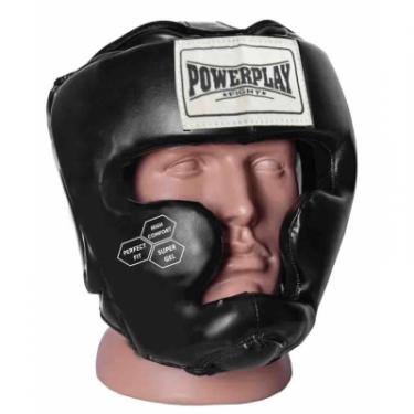 Боксерский шлем PowerPlay 3043 XS Black Фото 1