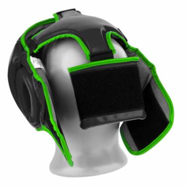 Боксерский шлем PowerPlay 3068 XS Black/Green Фото 4