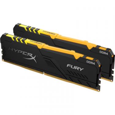 Модуль памяти для компьютера Kingston Fury (ex.HyperX) DDR4 32GB (2x16GB) 3600 MHz HyperX Fury RGB Фото 1