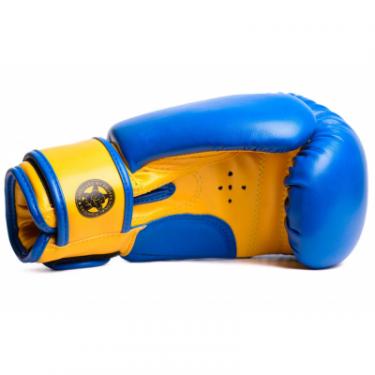 Боксерские перчатки PowerPlay 3004 JR 6oz Blue/Yellow Фото 2