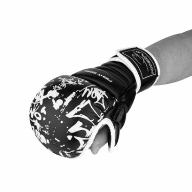 Перчатки для карате PowerPlay 3092KRT Black/White L Фото 3