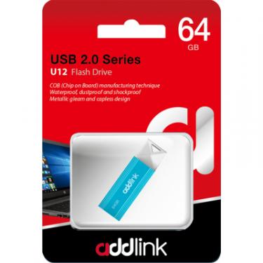 USB флеш накопитель AddLink 64GB U12 Aqua USB 2.0 Фото 1