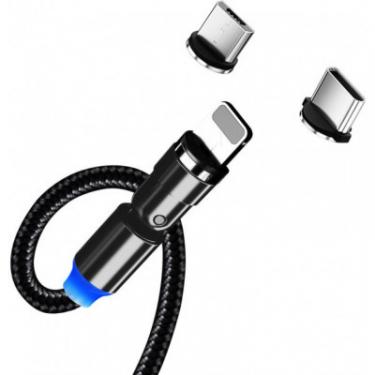 Дата кабель ColorWay USB 2.0 AM to Lightning + Micro 5P + Type-C 1.0m M Фото 3