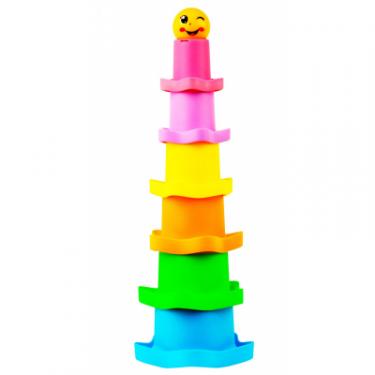 Развивающая игрушка BeBeLino Радужная пирамидка Фото