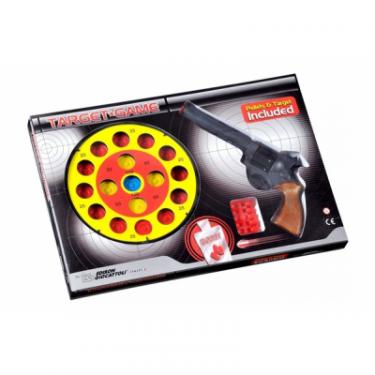 Игрушечное оружие Edison Giоcatolli пистолет с мишенью Target Game 28см 8-зарядный Фото