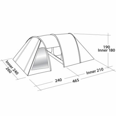 Палатка Easy Camp Galaxy 400 Rustic Green Фото 2