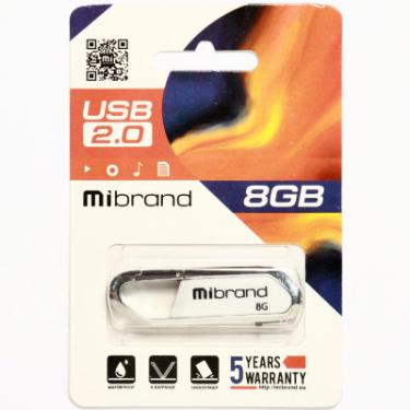 USB флеш накопитель Mibrand 8GB Aligator White USB 2.0 Фото 1