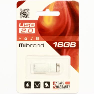 USB флеш накопитель Mibrand 16GB Сhameleon Silver USB 2.0 Фото 1