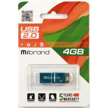 USB флеш накопитель Mibrand 4GB Сhameleon Light Blue USB 2.0 Фото 1
