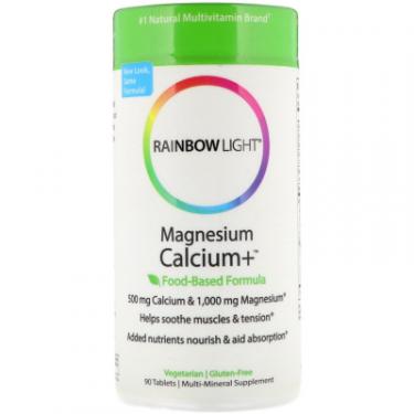 Минералы Rainbow Light Магний Кальций +, Magnesium Calcium+, Food-Based F Фото