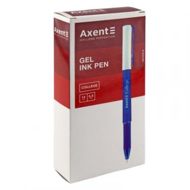 Ручка гелевая Axent College 0.5 мм Синяя Фото 1