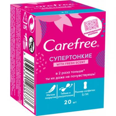 Ежедневные прокладки Carefree with Fresh scent 20 шт. Фото