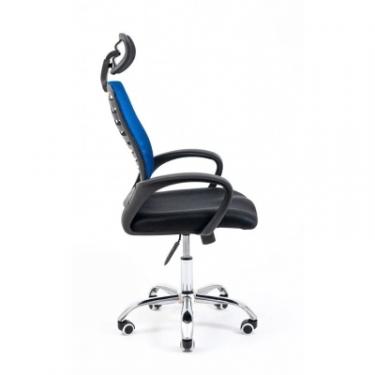 Офисное кресло Richman Бласт сетка чорная + сетка синяя Фото 2