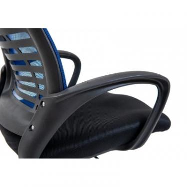 Офисное кресло Richman Бласт сетка чорная + сетка синяя Фото 4