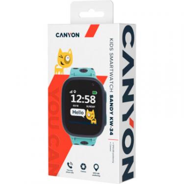 Смарт-часы Canyon CNE-KW34BL Kids smartwatch Sandy, Blue Фото 5