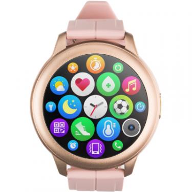 Смарт-часы Globex Smart Watch Aero Gold-Pink Фото