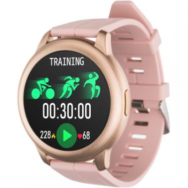 Смарт-часы Globex Smart Watch Aero Gold-Pink Фото 1