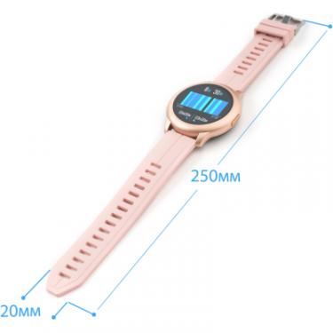Смарт-часы Globex Smart Watch Aero Gold-Pink Фото 6