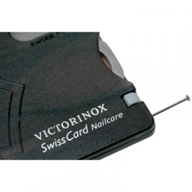 Нож Victorinox SwissCard NailCare Transparent Black Фото 3