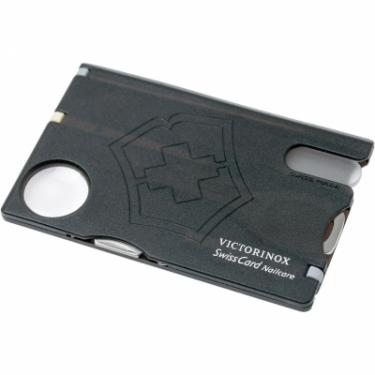 Нож Victorinox SwissCard NailCare Transparent Black Фото 4
