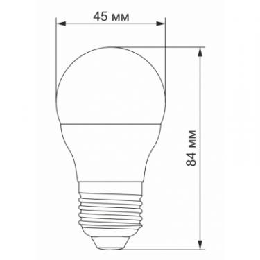 Лампочка TITANUM Filament G45 4W E27 4100K Фото 2