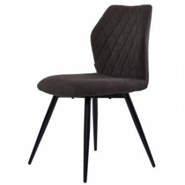 Кухонный стул Concepto Glory чорний сірий Фото