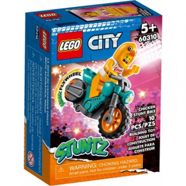 Конструктор LEGO City Stuntz Трюковий мотоцикл з курчатою 10 детале Фото