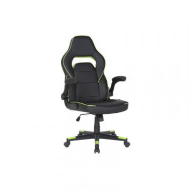 Кресло игровое 2E GAMING HEBI Black/Green Фото