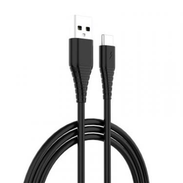 Зарядное устройство ColorWay 1USB AUTO ID 2A (10W) black + cable Type C Фото 1