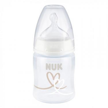 Бутылочка для кормления Nuk First Choice Plus Серця 150 мл Бежева Фото