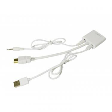 Переходник ST-Lab HDMI M to VGA F (с кабелями аудио и питания от USB Фото 4