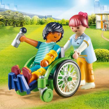 Конструктор Playmobil Пацієнт в інвалідному візку Фото 3
