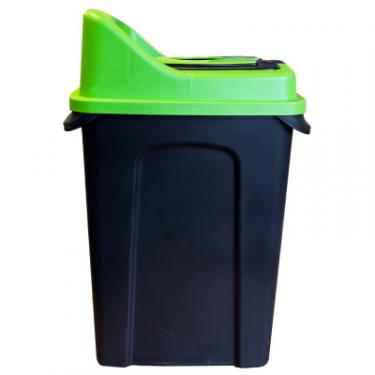Контейнер для мусора Planet Household Re-Сycler для сортування (скло) чорний із зеленим Фото 4