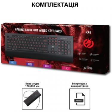 Клавиатура Piko KX6 USB Black Фото 3