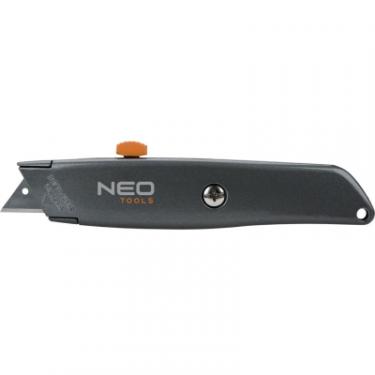 Нож монтажный Neo Tools сегментне лезо 18мм, металевий корпус Фото
