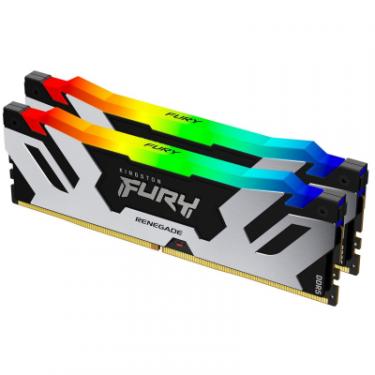 Модуль памяти для компьютера Kingston Fury (ex.HyperX) DDR5 32GB (2x16GB) 6000 MHz FURY Renegade RGB Фото 1