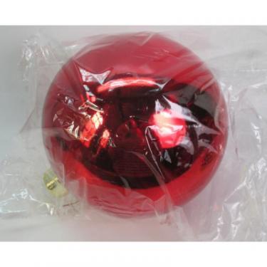 Елочная игрушка Novogod`ko куля, пластик, 25cм, червона, глянець Фото