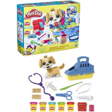 Набор для творчества Hasbro Play-Doh Прийом у ветеринара з пластиліном Фото 1