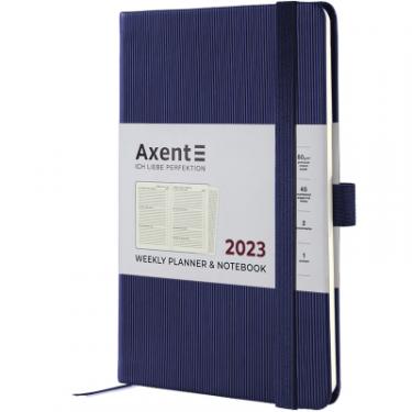 Еженедельник Axent 2023 Partner Lines 125x195 мм темно-синій Фото 1