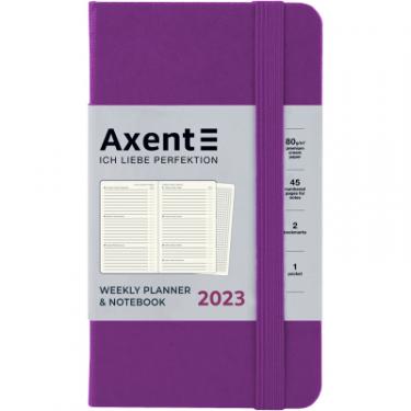 Еженедельник Axent 2023 Pocket Strong 90x150 мм пурпурний Фото