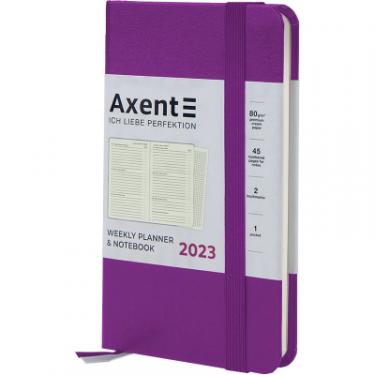 Еженедельник Axent 2023 Pocket Strong 90x150 мм пурпурний Фото 1