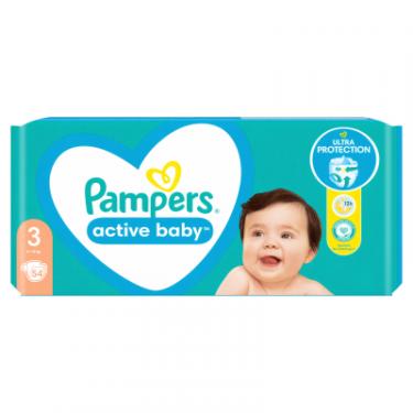 Подгузники Pampers Active Baby Розмір 3 (6-10 кг) 54 шт Фото 1